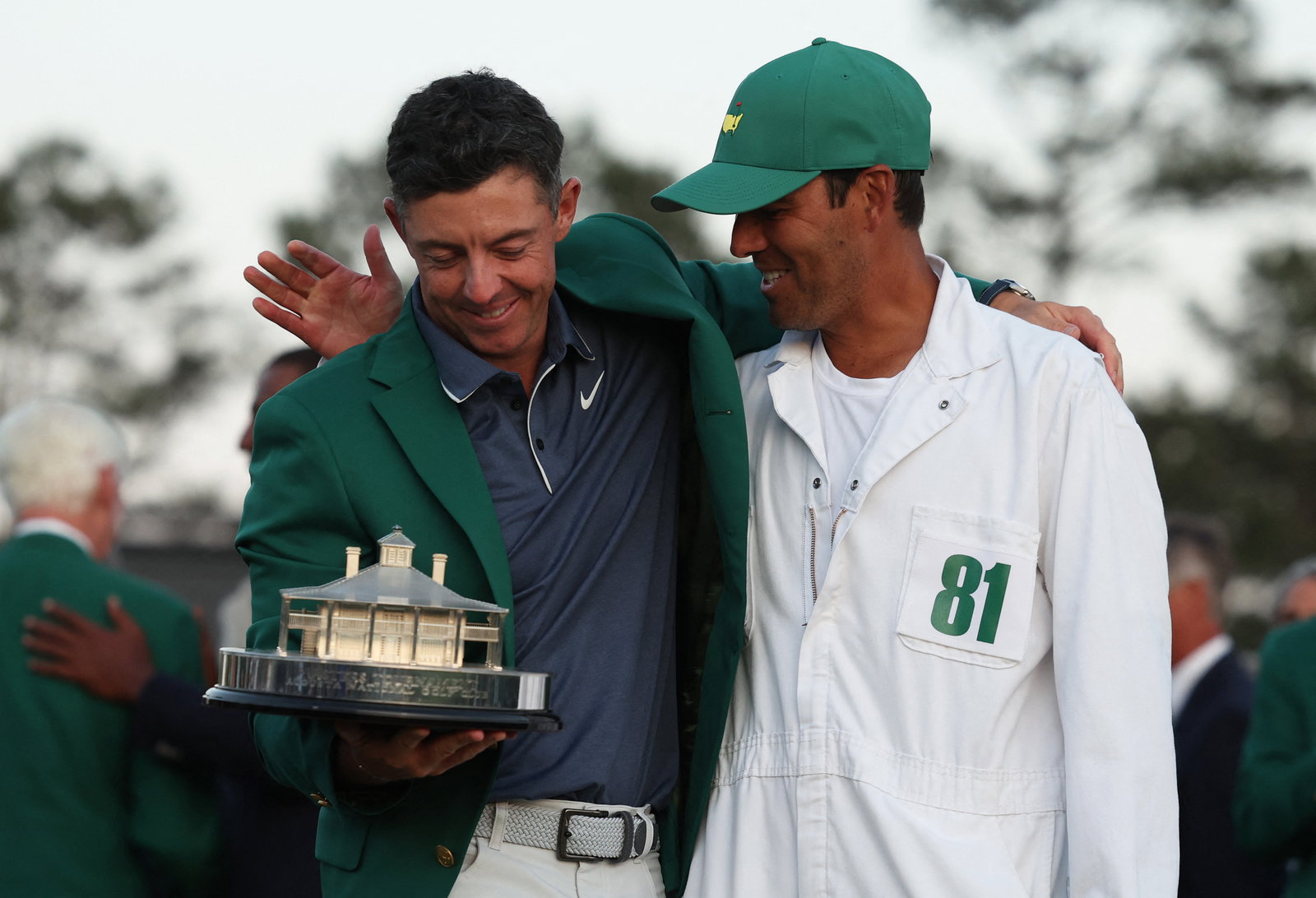 McIlroy with caddie Diamond